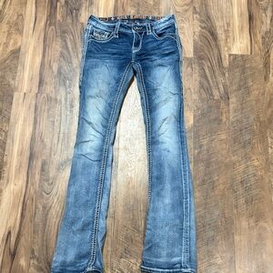 Rock Revival Women's Faded Blue Boot Cut Jeans